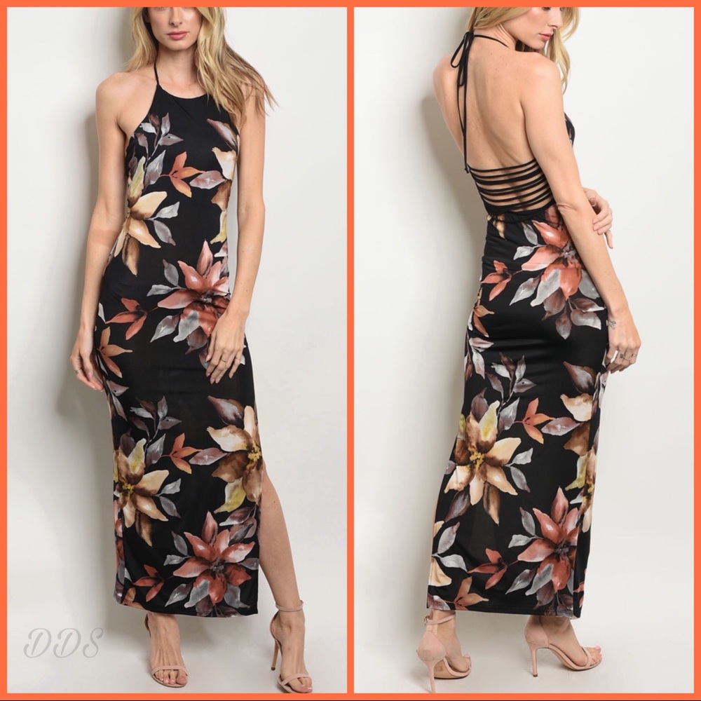 5 ⭐️ Fragrant Flor - Floral Pattern Beach Dress
